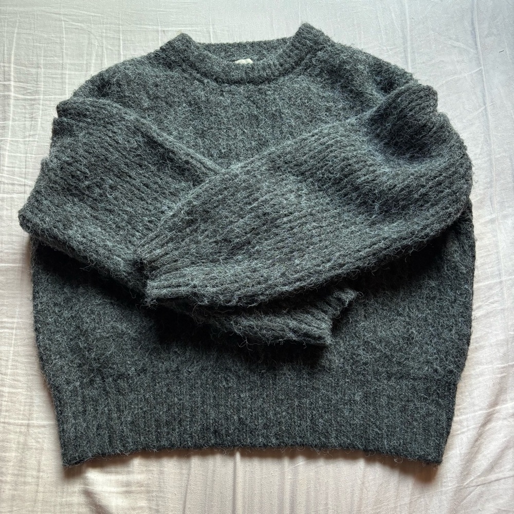 A New Day Charcoal Oversized Knit Sweater